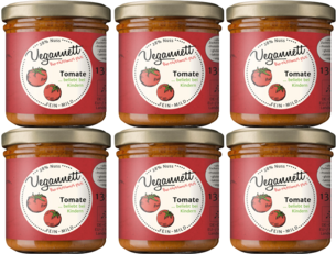 veganer Brotaufstrich- 6er Pack Tomate